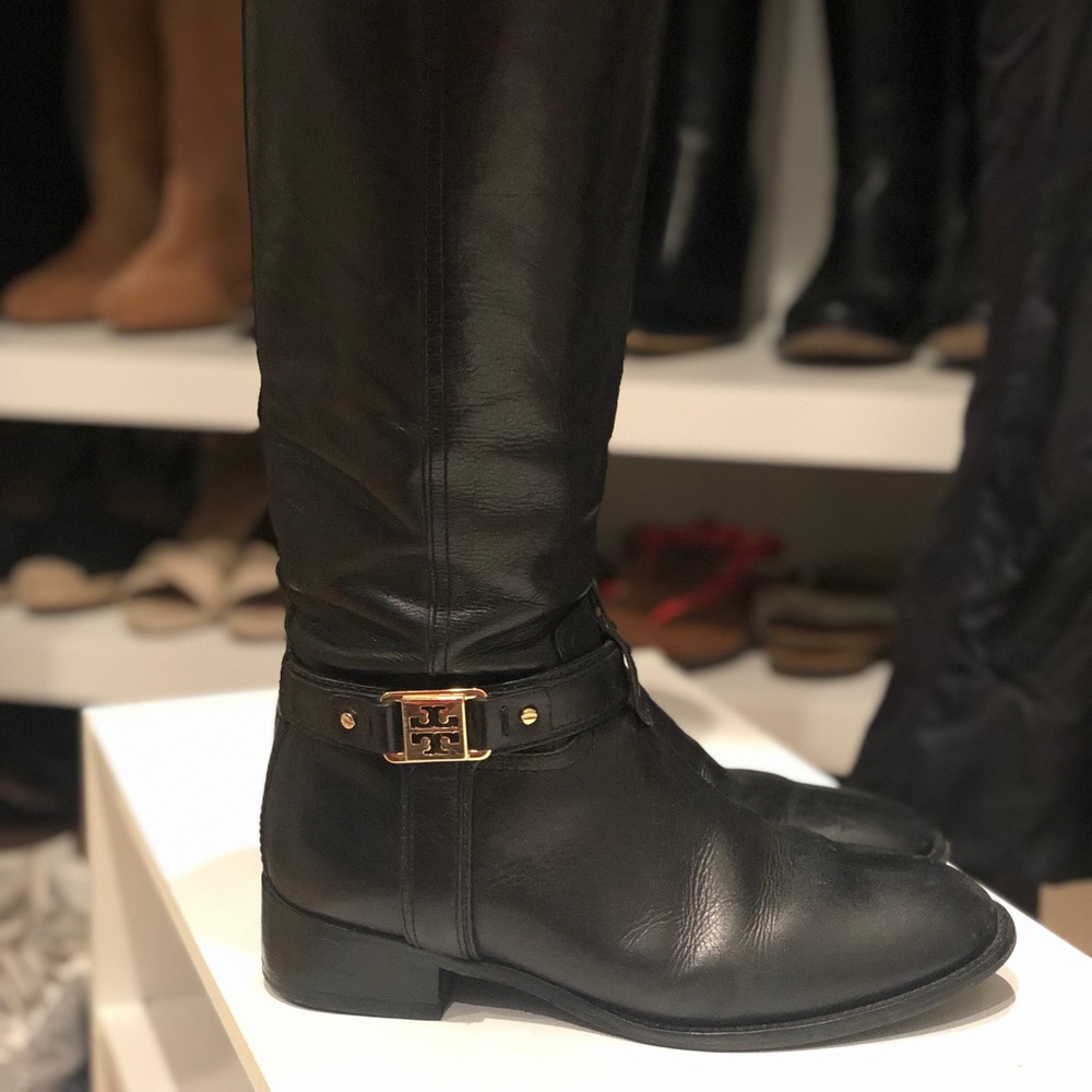 Tory Burch leather riding boots - classics!